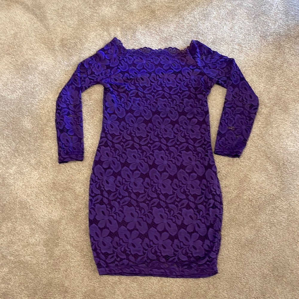 Fitted off the shoulder dress